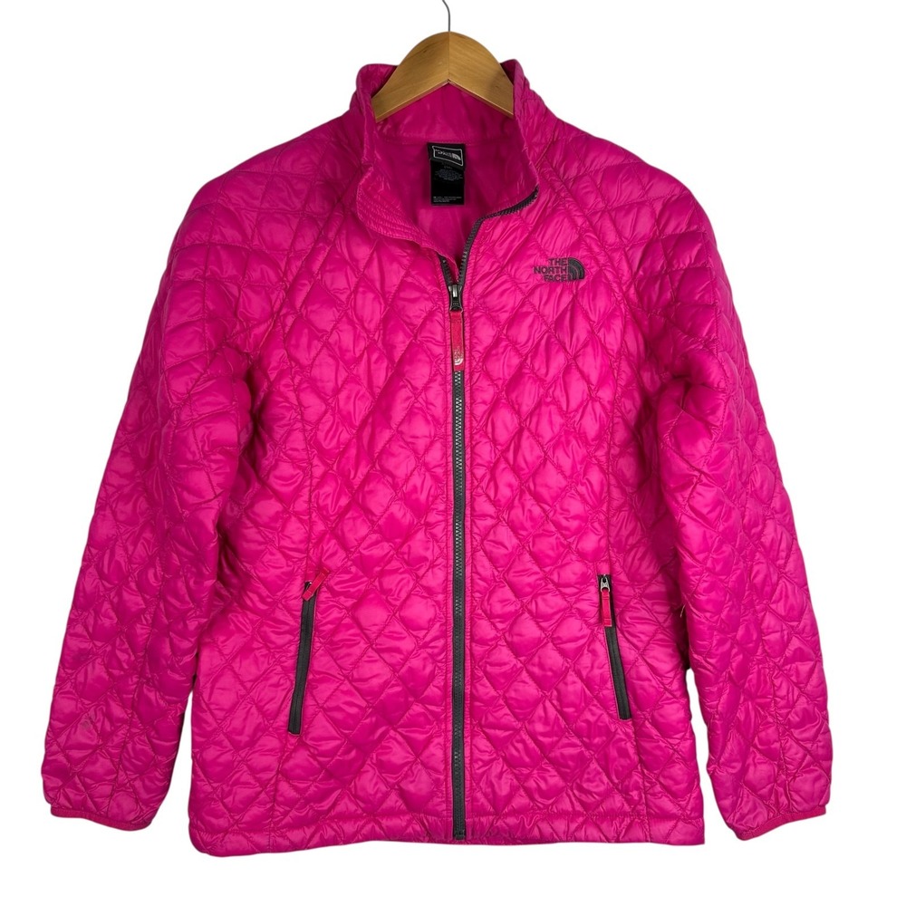 The North Face ThermoBall Jacket Girls XL 18 Pink Quilted Insulated Women's S